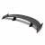 GT-style carbon fiber rear spoiler for 2016-2021 Honda Civic 4 Dr