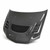 OE-style dry carbon fiber hood for 2003-2006 Mitsubishi Lancer EVO - Matte finish