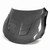 TSII-style double sided carbon fibre bonnet for 2020-2023 Toyota Supra