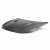 TM-style carbon fiber hood for 2010-2014 VW Golf / GTI (Shaved)