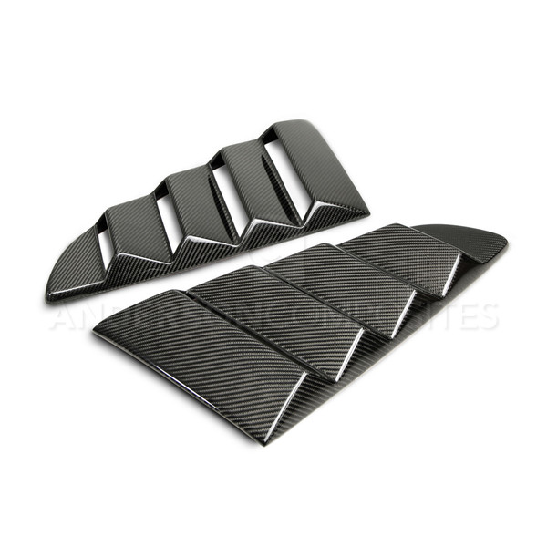 Anderson Composites Carbon Fiber Side Window Louvers - Ford Mustang 2015-2020