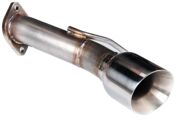 Berk Technology Rear Silencer Delete Pipe (Polished Tail Trim) - Subaru BRZ / Toyota GT86