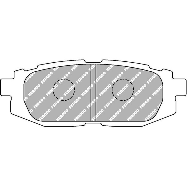 Ferodo DS2500 Brake Pad Set - REAR - Subaru BRZ / Toyota GT86