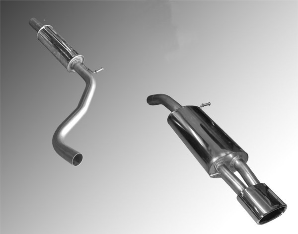 Milltek Resonated Cat Back Exhaust System - Seat Ibiza FR 1.8 20VT FR 2004-