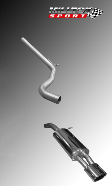 Milltek Non Res Cat Back Exhaust System - Seat Ibiza FR 1.8 20VT FR 2004-
