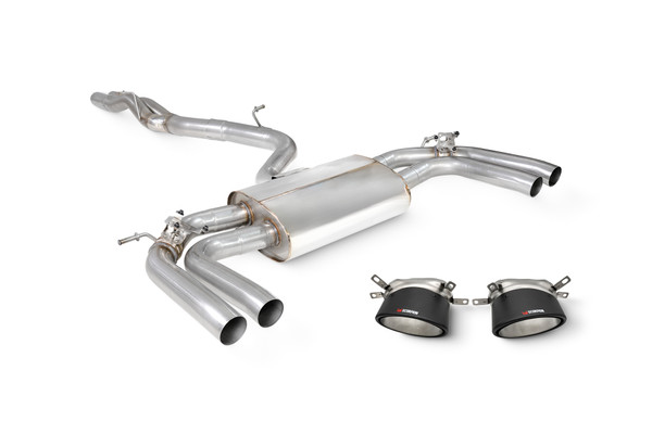 Audi RS3 8Y Saloon RS3 Non-Resonated Cat/GPF-back system with elec valves