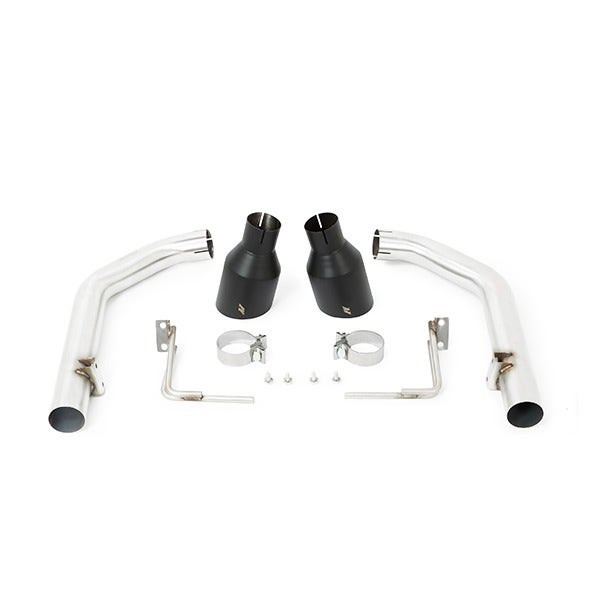 Race Axle-Back Exhaust, Black Tips, fits Ford Mustang GT 2015-2017