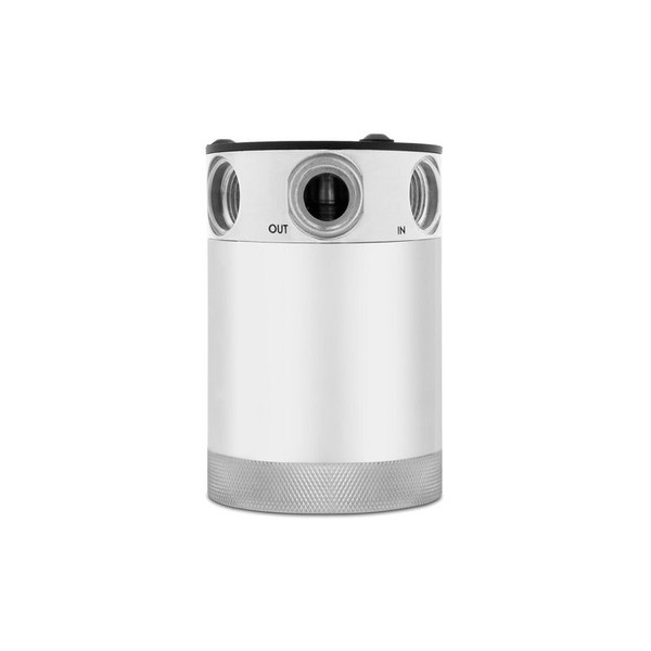 Baffled Oil Catch Can, Polished, 3-Port, Compact