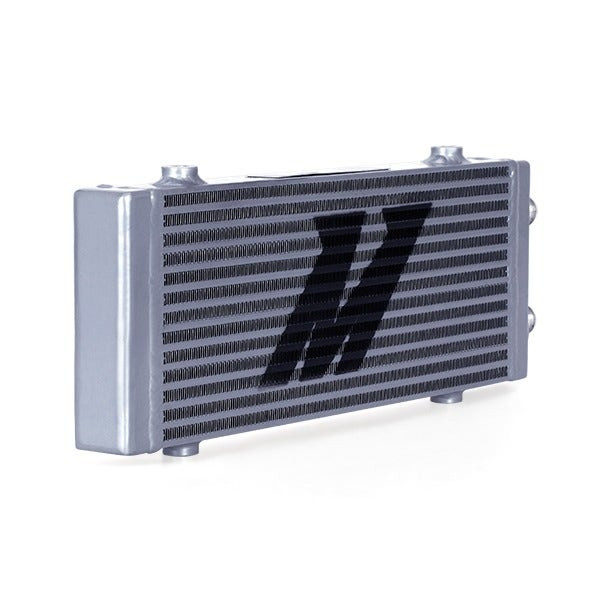 Universal Oil Cooler,  Dual Pass Bar and Plate, Silver, Medium