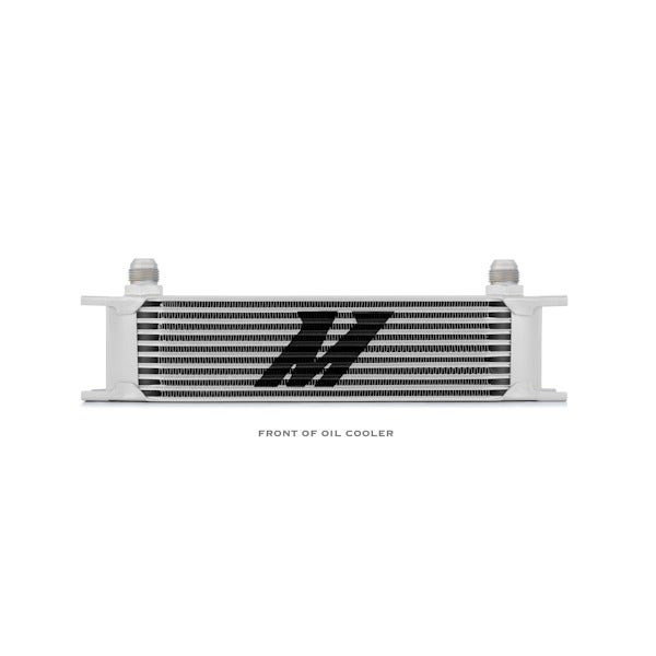 Universal Oil Cooler, 10-Row, Silver
