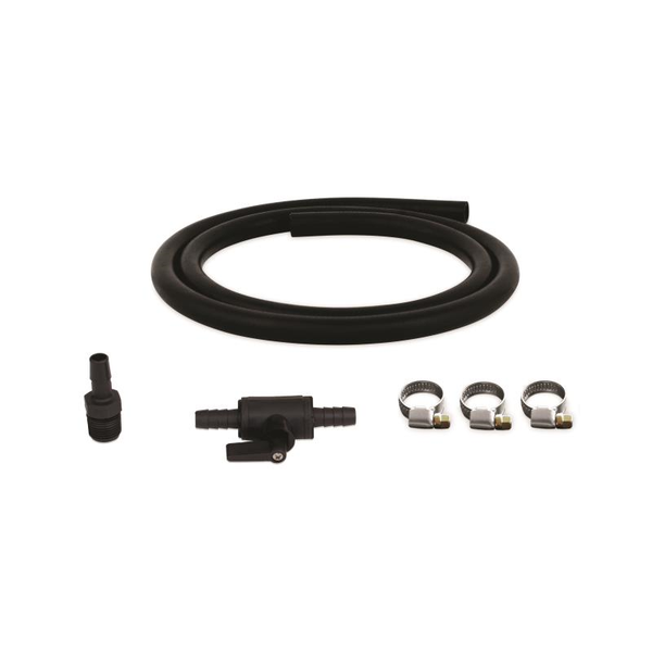 Baffled Oil Catch Can Petcock Drain Kit, Compact