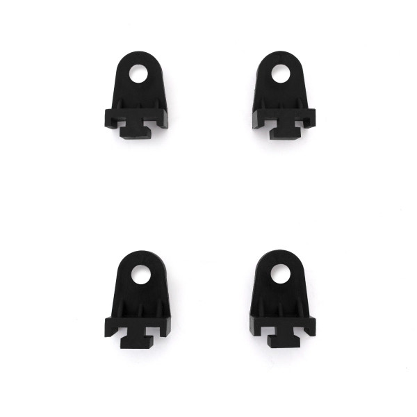 Fan Clips, Black, Plastic