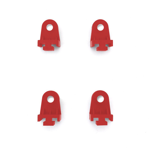 Fan Clips, Red, Plastic