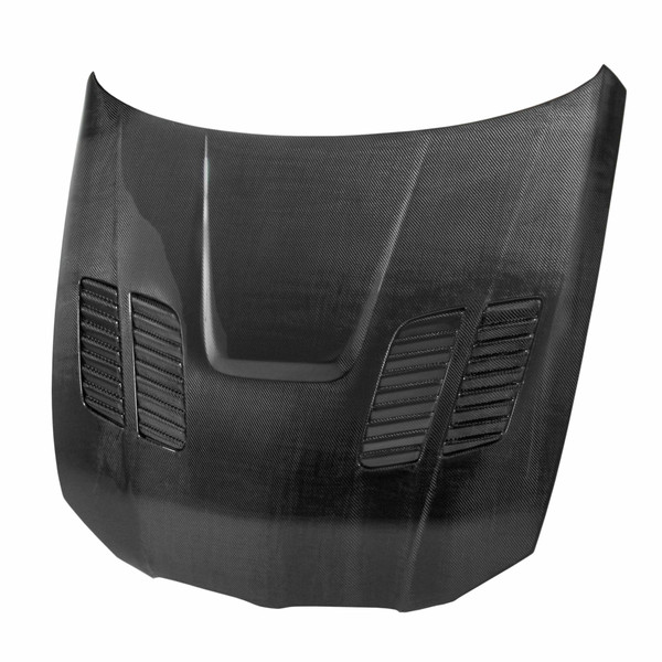 GTR-style carbon fibre bonnet for 2007-2010 BMW E92 2DR, pre LCI (Louvers are cosmetic - they do NOT vent air)
