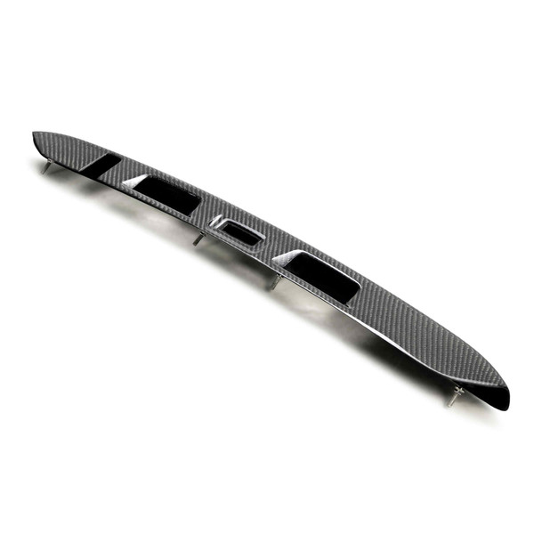 Carbon fibre bootlid garnish for 2015-2021 Subaru WRX/STi (w cut out for bootlid release)