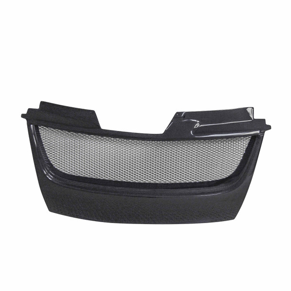 TD-style carbon fibre front grille for 2006-2009 Volkswagen Golf GTI (Emblem Shaved)