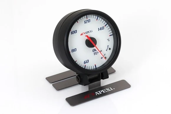 APEXi EL II System Gauge,  Oil Temp, Black Display / Black Ring