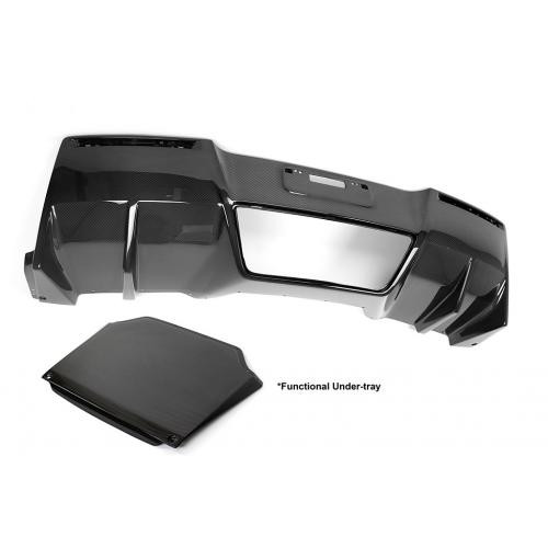 APR Performance Carbon fibre Rear Diffuser With Undertray - Chevrolet Corvette C7