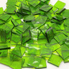 Spring Grass Green English Muffle Stained Glass Mosaic Tiles