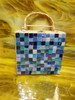 Blue Mix Stained Glass Mosaic Tiles