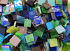 Cool Mix Stained Glass Mosaic Tiles