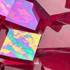 Ruby Red Iridescent Stained Glass Mosaic Tiles