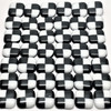 FUSED Stained Glass Tiles, Lg, 8pcs, CHECKERED