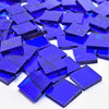 Dark Blue Cathedral Stained Glass Mosaic Tiles COE 96