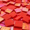 NEW Roman Red Opal Luminescent Stained Glass Mosaic Tiles COE 96