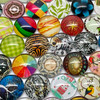 NEW 20 "All Mixed Up!" 12mm Round Glass Cabochons