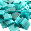 NEW Dark Teal Green Wispy Stained Glass Mosaic Tiles