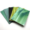 5pc Stained Glass Variety Pack, 4" x 2.75", GREEN Mix