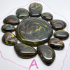 Fused Stained Glass SWIRLY Set-A, 12pcs
