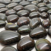 NEW 1oz Fused Stained Glass SWIRLY STONES (8-10pcs per oz)