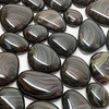 NEW 1oz Fused Stained Glass SWIRLY STONES (8-10pcs per oz)