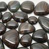 NEW 1oz Fused Stained Glass SWIRLY STONES (8-10pcs per oz)