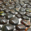 NEW 1oz Fused Stained Glass SWIRLY STONES (8-10pcs per oz)