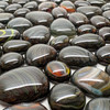 20% OFF NEW 1oz Fused Stained Glass SWIRLY STONES (8-10pcs per oz)