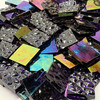 NEW Violet Dew Drop Iridescent Stained Glass Mosaic Tiles