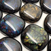 FUSED Black Radium Iridescent Cabochon Mix, 8pcs *Limited Stock*