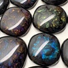 FUSED Black Radium Iridescent Cabochon Mix, 8pcs *Limited Stock*
