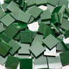 GGG 1/2" x 1/2" Hunter Green Opal Stained Glass Mosaic Tiles COE 96 (100 tiles)