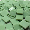 GGG 1/2" x 1/2" Pastel Green Opal Stained Glass Mosaic Tiles COE 96 (100 tiles)