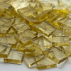 GGG 1/2" x 1/2" Hay Straw Translucent Stained Glass Mosaic Tiles COE 96 (100 tiles)