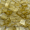 GGG 1/2" x 1/2" Hay Straw Translucent Stained Glass Mosaic Tiles COE 96 (100 tiles)