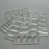 GGG 1" x 2-3/4" Clear Wavy Ripple Stained Glass Mosaic Tiles COE 96 (8 tiles)