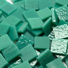GGG 1/2" x 1/2" Apple Jade Opal Stained Glass Mosaic Tiles COE 96 (100 tiles)