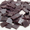 GGG 1/2" x 1/2" Plum Opal Stained Glass Mosaic Tiles COE 96 (100 tiles)