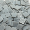 GGG 1/2" x 1/2" Cloud Gray Opal Stained Glass Mosaic Tiles COE 96 (100 tiles)