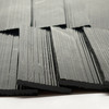 GGG 1" x 2-3/4" Black Fibroid Stained Glass Mosaic Tiles COE 96 (8 tiles)